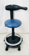 Ultradent Rollhocker Zahnarzt Behandlerstuhl blau Arbeitssessel GEPRÜFT