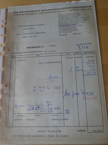 Original nsu werke neckarsulm - original,