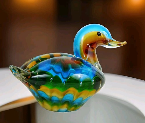 Glasfigur ente vogel figur - glasfigur,