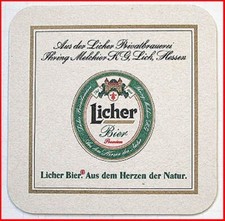Bierdeckel (1) - Licher Bier -