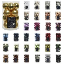 16 Weihnachtskugeln 3,5cm Glas Christbaumkugeln Weihnachtsbaumkugeln klein mini