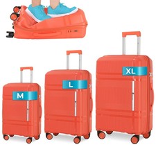 Koffer Reisekoffer Unzerstörbar Handgepäck Hartschalen Trolley Kofferset M-L-XL