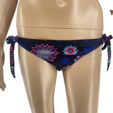 Desigual Damen Marineblau Blau Blumen Biki_Brasil _ B Bikini Unten Bademode Eu S