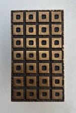 Haustür-Griff außen, Bronze, 1,4 kg u. Klingelschild, 0,4 kg, Vintage 70er Jahre