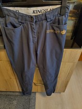 Stretch Reithose Schoeller Kingsland Equestrian Damen Reithose blau Gr.38 wenig