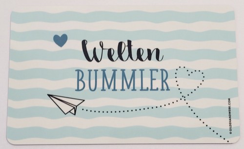 Brettchen weltenbummler reise - brettchen,