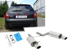 Fox Duplex Sportauspuff Audi RS6 4B Typ C5 Limo u. Avant 140x90mm oval