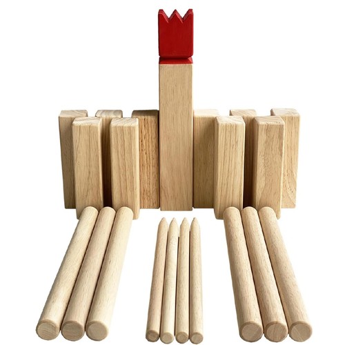 Wikinger spiel kubb set - spiel, kubb-spiel-set
