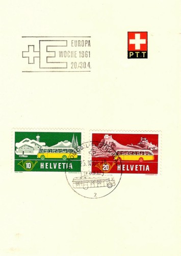Schweiz 1961 ptt - 1961, ptt-blatt