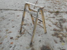 Holzleiter EUROLINE Leiter 2 x 3 Sprossen Freistehleiter Stehleiter Tapezierbock