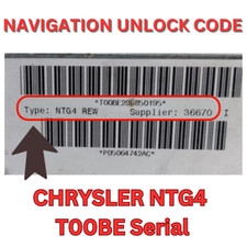 UNLOCK RADIO CODE FOR CHRYSLER