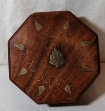 70er indien holz dose - indien,