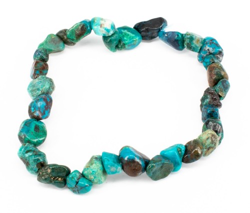 Azurit armband blau nugget - azurit,