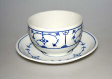 Alte Porzellan Sauciere EISENBERG DDR Blau Saks- mit Kronenstempel