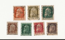 BAYERN Mi.-Nr. 76, 77, 78, 80, 81, 82, 84 Luitpold gestempelt