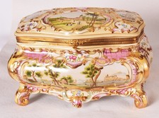 Große Porzellan Schatulle