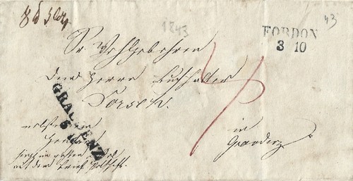 Preussen brief zweizeiler - preussen,