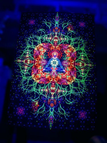 Backdrop psychedelisch - uv,