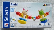 Selecta Babywelt Amici Kinderwagenkette Kleinkindspielzeug Holzspielzeug 61017