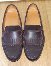 KROLL   SLIPPER   HALBSCHUHE  MOKASSIN   GR. 38 BRAUN EDEL 