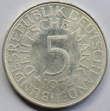 5 Mark BRD, Silberadler, 1972 F, J387