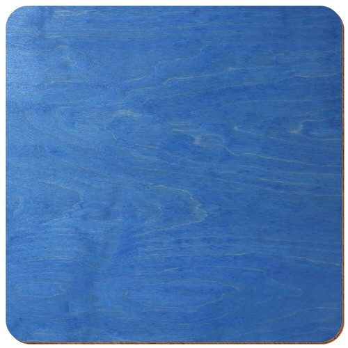 Holz quadrat kornblumenblau - quadrat,