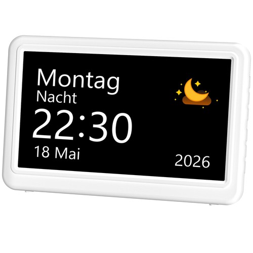 Digitaler kalender wecker mit - digitaler, kalender-wecker