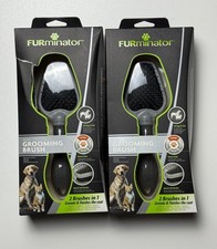 FURMINATOR, Dual Grooming Brush, Fellpflege, Hunde/Katzen, 2 Stück, Neu in OVP