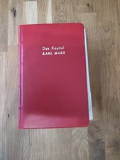 Karl Marx, Das Kapital, 1. Band, Volksausgabe von 1920, restauriert, rotes Leder
