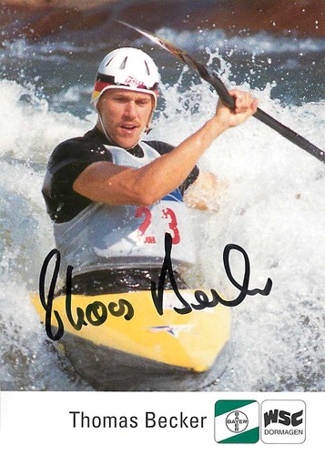 Thomas becker autogrammkarte - becker,