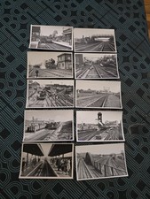 10x Original 50er Jahre Alan A Jackson Dampfbahn Fotos - LT/BR, A4, Cannon St