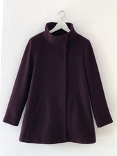 Hallhuber Wollmantel Mantel Wolle Pflaume Lila Violett Übergang Herbst Jacke 38