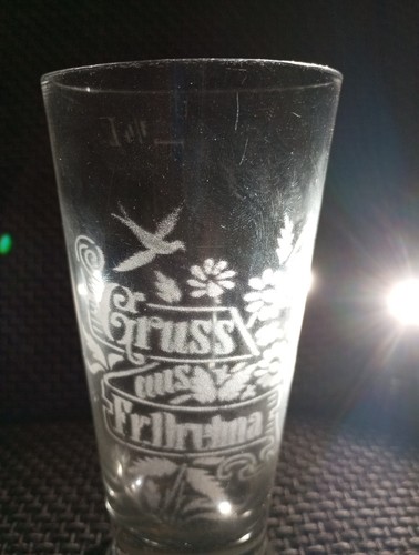 Andenken bierglas gruss - bierglas,