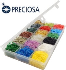 81000stk Preciosa 2mm Rocailles Perlen Strange 18 Farben mit Box Glasperlen 