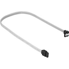 Sharkoon Sata III Kabel 90° sleeve, weiß
