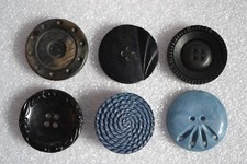 Konvolut alte Knöpfe 6 Zierknöpfe Mantelknöpfe Bastelknöpfe Vintage Deko