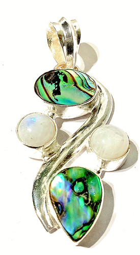 Abalone muschel mondstein - abalone, muschel,