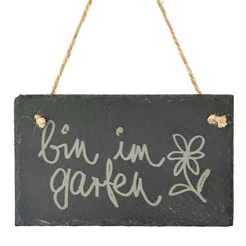Schiefer tafel hänger bin - hänger, "bin