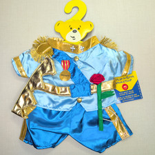 Build-A-Bear NEU 2009 blau & gold Royal Prince Outfit Kostüm mit Rose