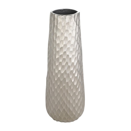 Metallvase gehämmert deko - metallvase,