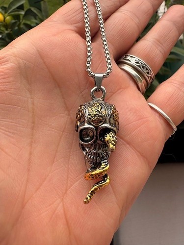 Kette skull totenkopf schlange - kette,
