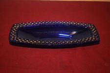 Vintage Glasschale Kobalt Blau