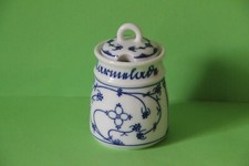 Königlich Preußisch Tettau Marmeladendose Konfitüre Indisch Blau Sütterlin 05853