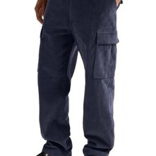 Herren Cordhose Cargo-Hose