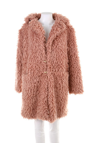 Amisu mantel kustpelz fake fur - kustpelz,