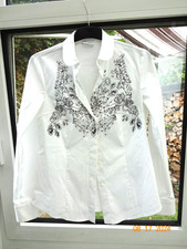 Bluse Damen in weiß mit