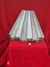 Dezent elegante Wandlampe  Honsel Tiffany - Stil mit Perlmuttglanz  Zugschalter