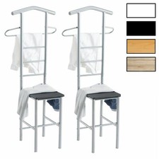 Herrendiener 2er-Set Kleiderständer Stummer Diener Garderobe Stange Bügel