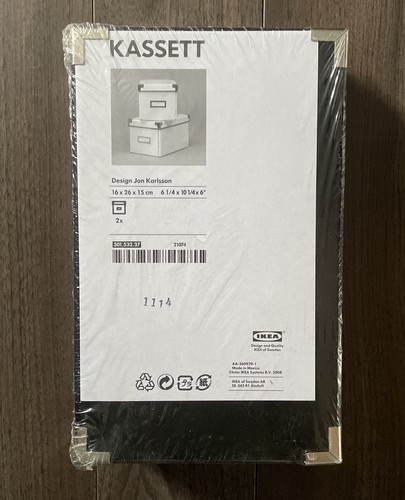 Ikea kassett black - kassett, box