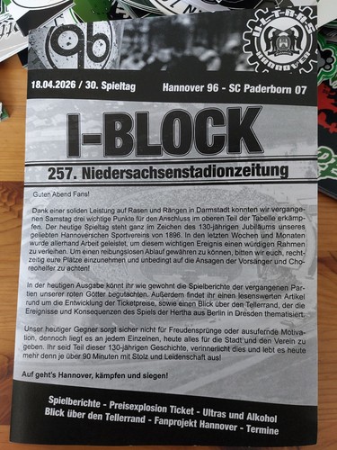 Fan programm stadionheft bl - fan,